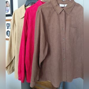 3 White Stag Women's Butto Up Tops